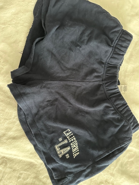 Garage Pants - Garage Navy Elastic Waist Shorts